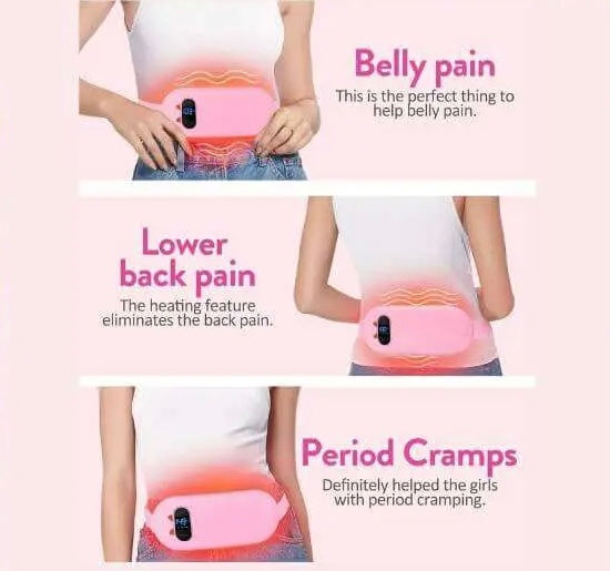 Electric Heating Waist Belt – Rechargeable Pain Relief & Menstrual Heating Pad