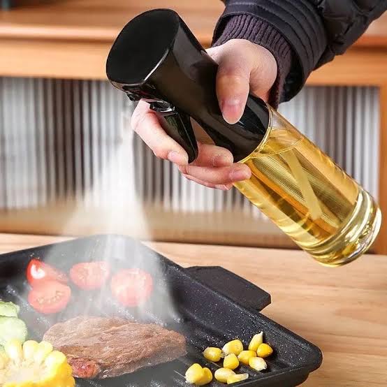 Premium Glass Oil Spray Bottle Refillable Fine Mist Kitchen Sprayer