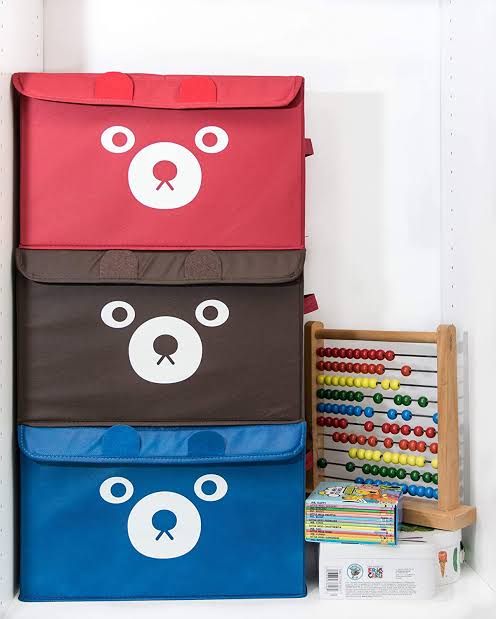 Cartoon Panda Foldable Storage Box – Kids Toy Organizer Bin with Lid
