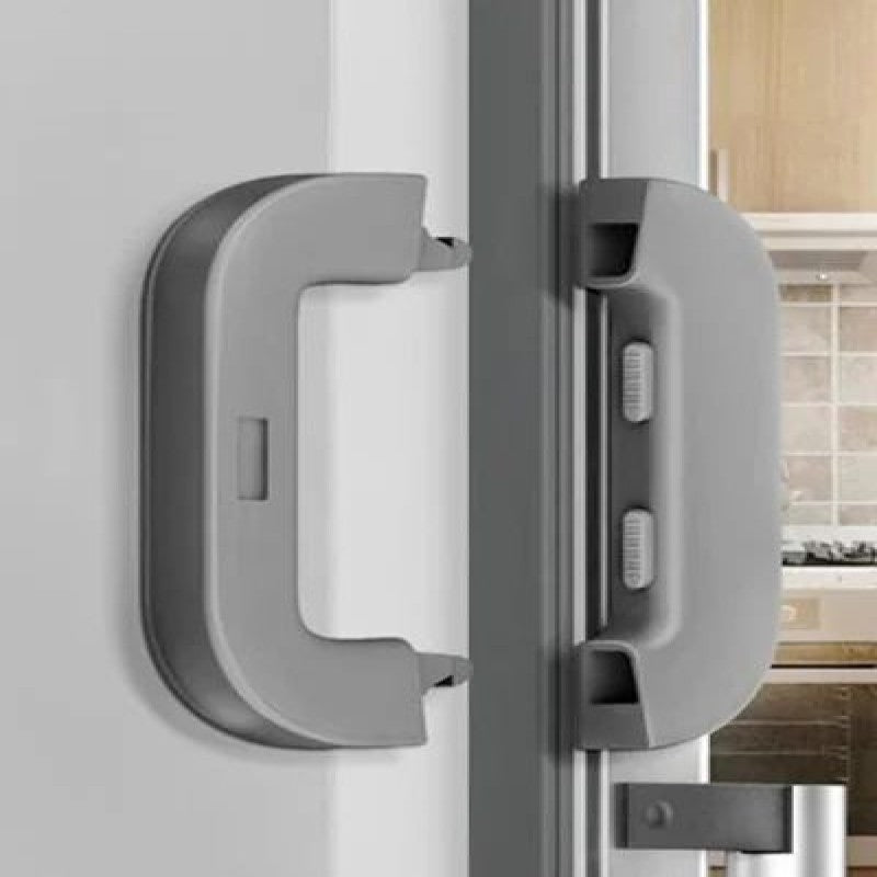 Child Safety Refrigerator & Cabinet Lock – Adjustable Fridge Door Latch