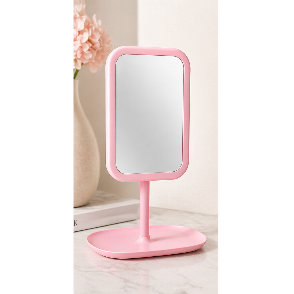 Premium Vanity Makeup Mirror with Stand – Elegant Tabletop Beauty Mirror for Daily Use