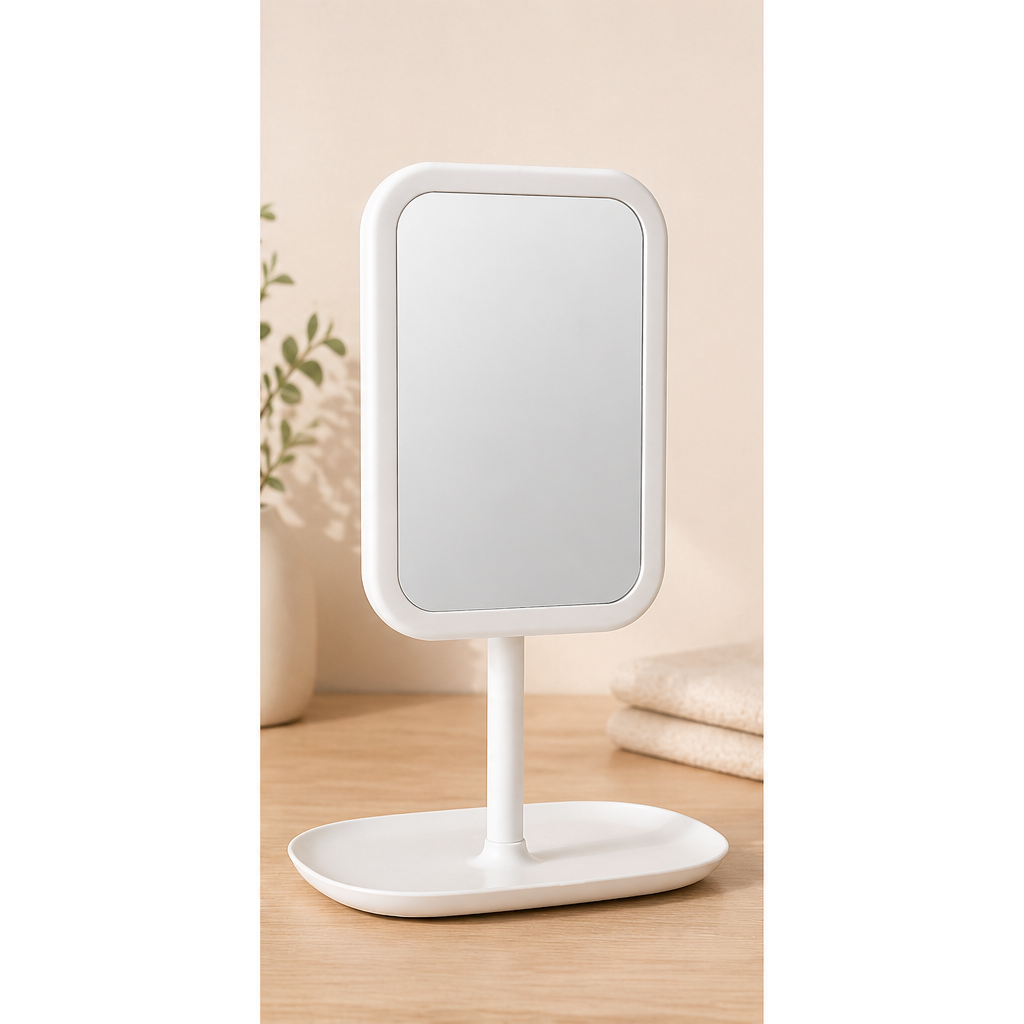 Premium Vanity Makeup Mirror with Stand – Elegant Tabletop Beauty Mirror for Daily Use